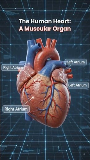 Human Heart Pumping in 3D ❤️ | How Your Heart Works | Amazing Anatomy #shorts