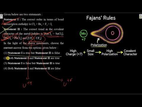 Statement I: The correct order in terms of bond dissociation enthalpy is Cl2 (greater than) Br2 (gre