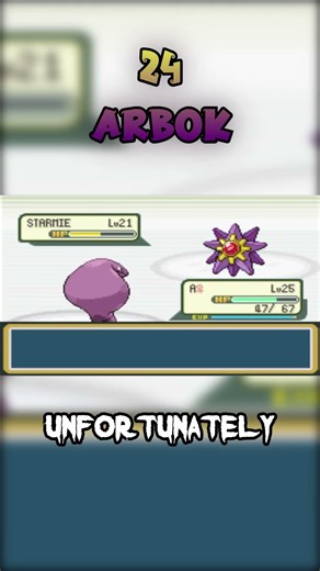 24 - Arbok #pokemon #challenge #gaming #nintendo #battle #kanto #retro #viral #gamer #shorts