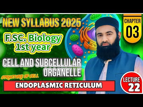 Endoplasmic reticulum | Cell and subcellular organelle | Chapter 3: F.Sc. 1st Year Biology | Lec#22