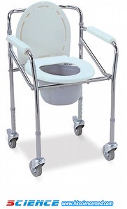 [Hot Item] Commode Chair with 3" Castor and 2 with Brake