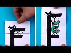 10 ALPHABET LORE Transformations ARTS & PAPER CRAFTS tutorial
