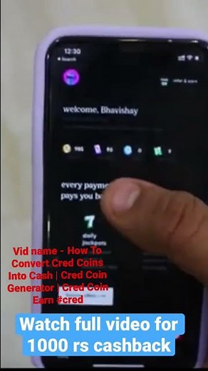 How To Convert Cred Coins Into Cash | Cred Coin Generator | Cred Coin Earn #cred #creditcard #cash