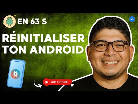 Comment Réinitialiser ou FORMATER votre ANDROID sans PC en 63 S