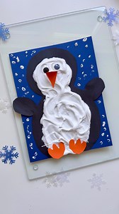 This penguin craft is extra fun thanks to all that fluffy texture! Use puffy paint to create a soft, bumpy penguin body that kids can see and feel. It’s a great way to explore texture, build fine motor skills, and create adorable winter art at the same time. Simple to set up, super satisfying to paint, and perfect for toddlers and preschoolers. Comment PENGUIN and I’ll send you this idea more winter crafts kids will love! ❄️🎨 | HApPy ToDdLeR PLaYTiMe