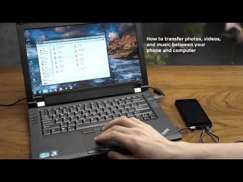 How to transfer photos, videos, and music between your phone and computer ?