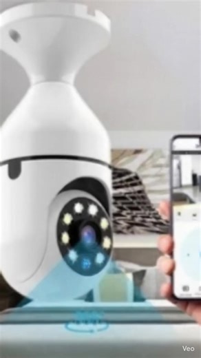 #E27 bulb camera with wifi night vision automatic human tracking #E27 bulb camera