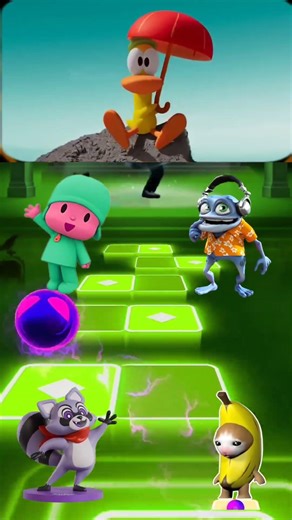 Pocoyo Coffin vs Crazy Frog Coffin vs Rambley Coffin x Coffin Dance Tiles Hop Edm Rush