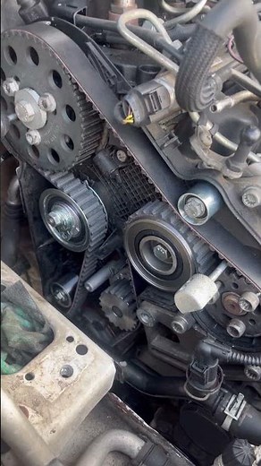 Timing belt/water pump replacement #car #automobile #carpart #mechanic #shortvideo #shorts #short