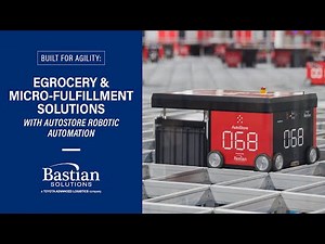 Automated Grocery Store & Micro-fulfillment Solutions with AutoStore Robots
