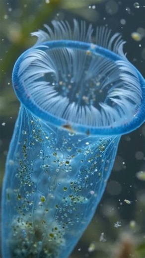 Blue Stentor: The Giant Blue Cell You Can See! 💧 #Shorts #microbiology #science #biology #facts