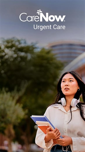 Every step on your road to success matters. With CareNow® urgent care, you can count on care that supports you from day one. Walk in or use our convenient Web Check-In® today. | CareNow Urgent Care