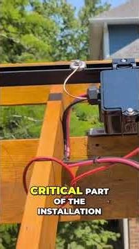 Solar Installation Secrets: Simplify Wiring, Nail Wire Management! #shorts