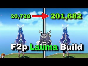 HOW TO BUILD LAUMA [ F2p ] | Genshin impact