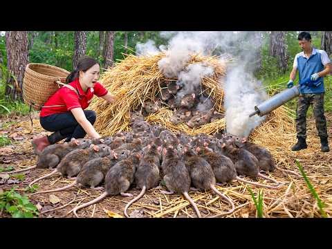 Harvesting +1000 Giant Forest Rats, 150 Days Craft Ancient Rat Traps | Self-Sufficient Living