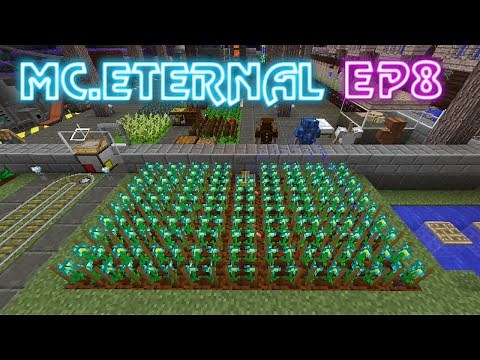 MC Eternal EP 8 - Infinite Gold Farm and Infinite Diamond Farm! Agricraft 10 10 10 Seeds!