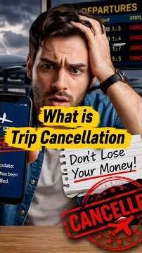 What is Trip Cancellation? How Travel Insurance Protects Your Money #shortsyoutube