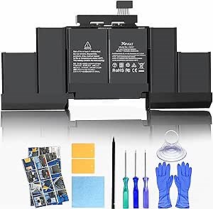 A1398 Replacement Battery for MacBook Pro,A1417 Battery for 15 Inch Retina MacBook Pro A1398 (Mid 2012,Early 2013 Only) EMC 2512 2673, A1417 Laptop Battery 8680mAh