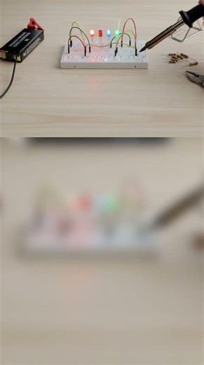 5 led circuit #led #engneerlife #computerscience #youtube