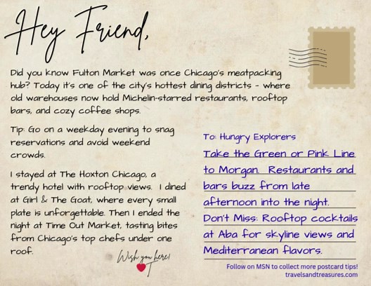 Travel Postcard - Fulton Market