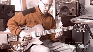 VG contributor Pete Prown is a huge fan of Steve Howe. Here, he extends birthday wishes to Howe with an Epiphone ES-175 Reissue, then plays Howe-inspired licks using an Ibanez Artcore AG95 with Seymour Duncan Phat Staple pickups. | Vintage Guitar magazine