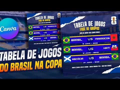 2026 WORLD CUP SCHEDULE: How to Make a Flyer for Brazil's Games (Canva Schedule Tutorial)