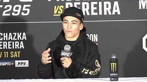 Jessica Andrade speaks with the press ahead of her fight against Mackenzie Dern at UFC 295 | Sherdog