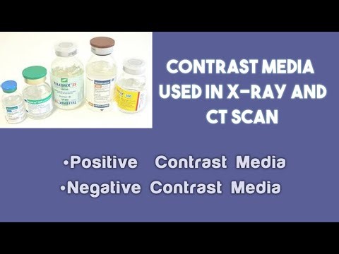 contrast media in radiology | types of contrast media | positive and negative contrast media
