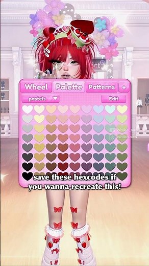 DTI CUSTOM COLOR PALETTE TUTORIAL!!❤️ #dresstoimpress