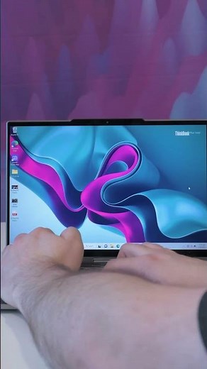This laptop has an E-INK DISPLAY on the back... - Lenovo ThinkBook Plus Twist