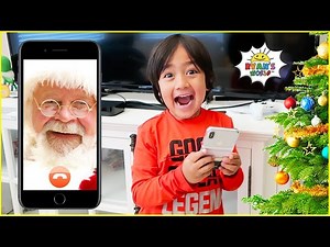 Santa called Ryan and surprise him with Christmas DIY Science Experiments!! - Videos For Kids