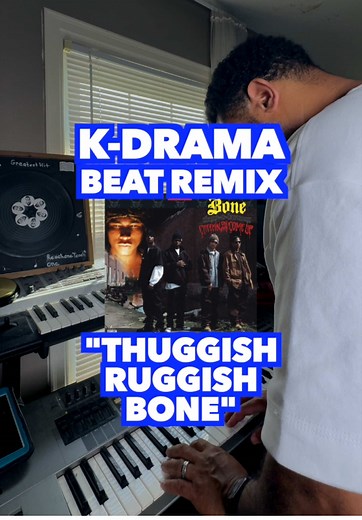 “Thuggish Ruggish Bone” interpolation remix beat my homie Pastor P asked me to make after hearing my Notorious Thugs remake. Had to bring the Motif 6 out for this 1. Enjoyed flipping this classic. #musicproducer #remix #beatmaker