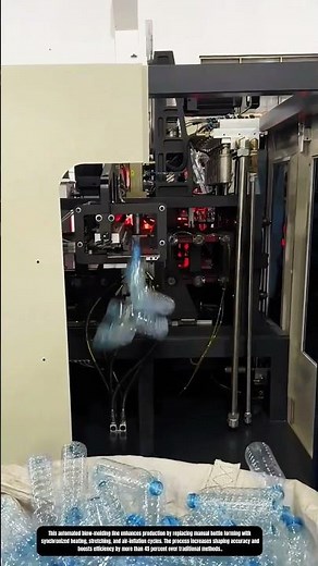 Precision Bottle Blow Molding Process in Automated Heating and Forming Line