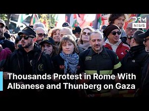 WATCH: Francesca Albanese, Greta Thunberg Lead Massive Protest for Gaza in Rome | AC1G