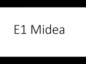 E1 error Midea air source heat pumps