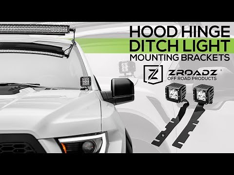 ZROADZ Hood Hinge Ditch Lights Mounting Brackets