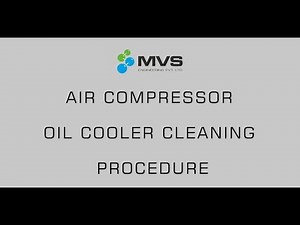Air Compressor Oil Cooler Cleaning Procedure