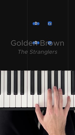 Easy tuto - Golden Brown (The Stranglers) #piano #tutorials #pianolesson