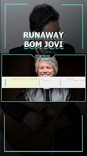 How To Play Runaway - Bon Jovi | Guitar Tutorial + TAB EASY