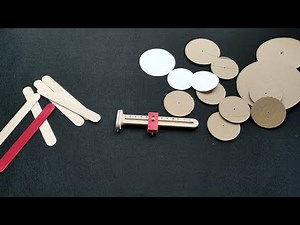 How to cut a perfect circle of cardboard and paper with Ice cream stick
