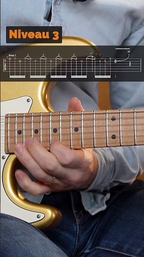 🎸 Fais évoluer ce riff en gamme pentatonique : niveau 1, 2, 3