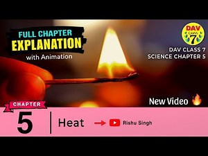 🔥Heat | Dav Class 7 Science Chapter 5 Explanation in Hindi | Animation | Science Dav Class 7
