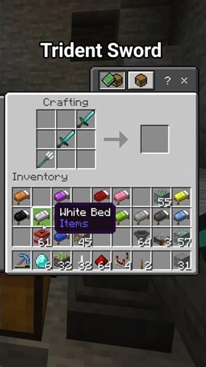Minecraft Me Craft Trident Sword