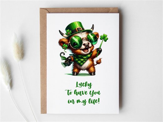 St Patricks Day Cards PRINTABLE DOWNLOADABLE - Etsy