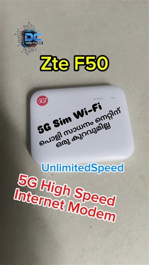 DC Voltage Pta on Instagram: "🚀 Unleash the power of lightning-fast internet with the ZTE F50 5G SIM Modem! 🌐 Dive into the future with unlimited internet and unparalleled speed. Whether streaming, gaming, or working from home, experience seamless connectivity like never before. 📶 Say goodbye to buffering and hello to limitless potential! 💪 #ZTEF50 #5GRevolution #UnlimitedInternet #UnlimitedSpeed #TechTrends #StayConnected #Innovation"