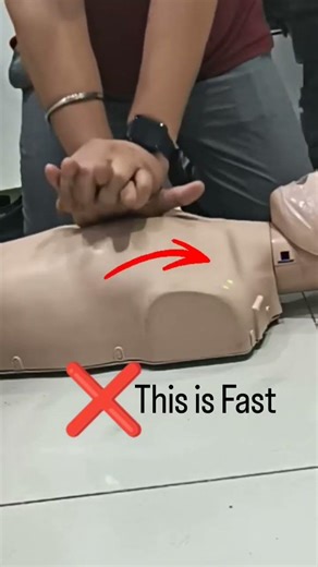 CPR ?? Fast or Slow? Are you Doing it Right?? Catch The Rhythm! #shorts #shortsvideo