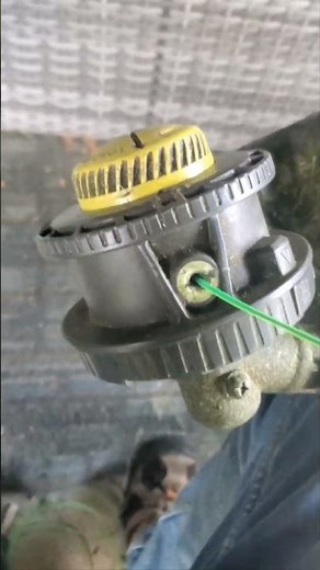 40v ryobi weed trimmer easy restring #timesaver