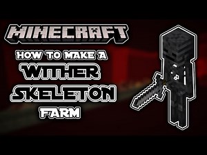 ✔️Minecraft: How to Make a Wither Skeleton Farm - Bedrock & Java 1.16