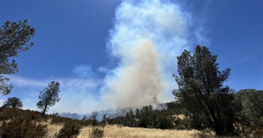 Shell Fire has now burned 100 acres on HWY 58 and Shell Creek Rd.