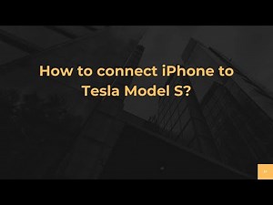 How to connect iPhone to Tesla Model S?